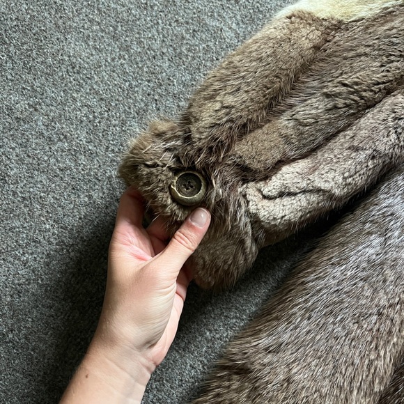 Vintage Jay Lennad Furs Two Toned Genuine Fur Coat Jacket Satin Lining Women S/M - Picture 6 of 14